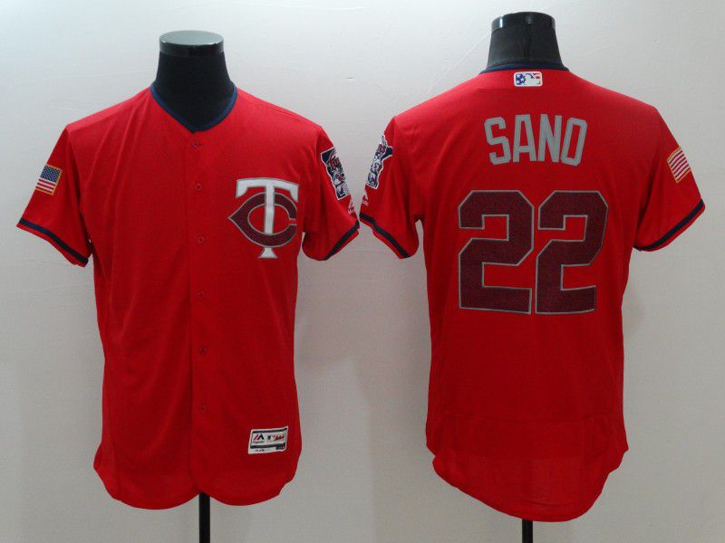 Men Minnesota Twins #22 Sano Red Elite Independent Edition 2021 MLB Jerseys->kansas city royals->MLB Jersey